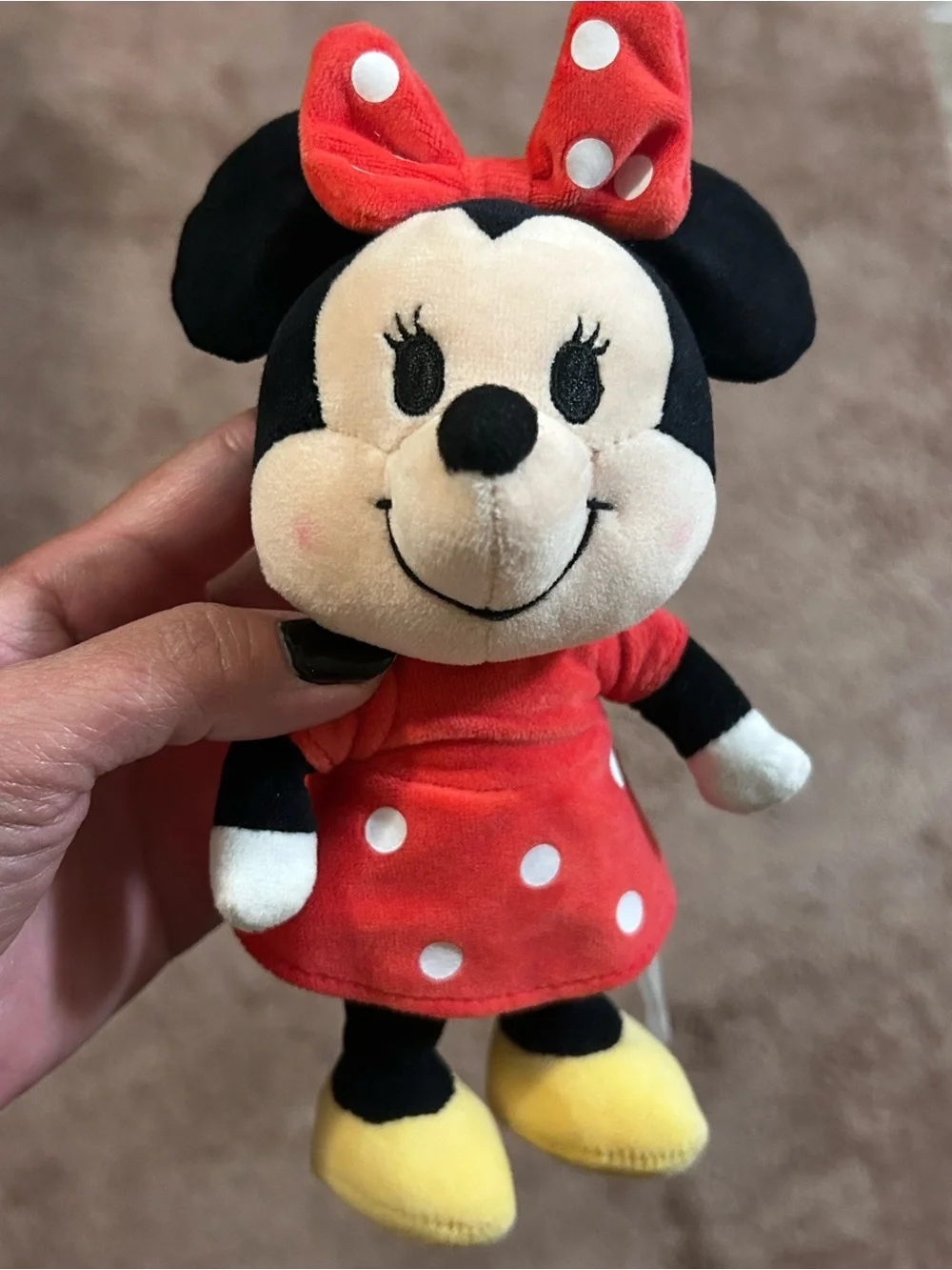 Disney nuiMOs Loungefly Navy Snack Icon Mini Backpack with Minnie Mouse doll